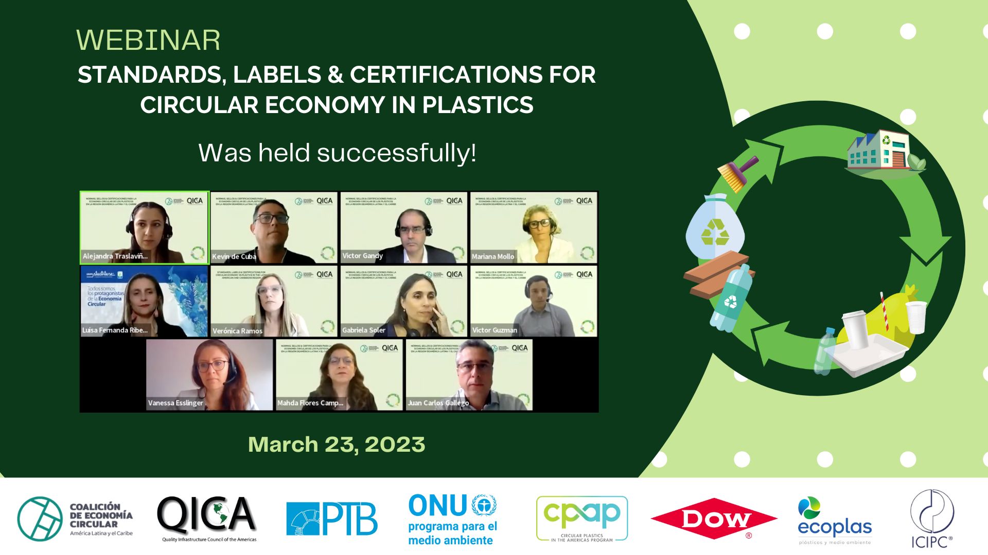 Webinar on Standards, Labels & Certifications for the Circular Economy of Plastics