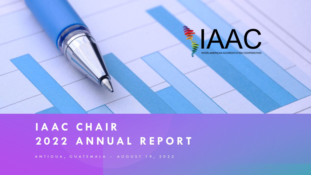Annual Report of the IAAC Chair