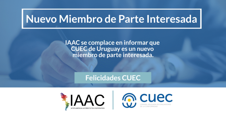 CUEC - Nuevo miembro de parte interesada