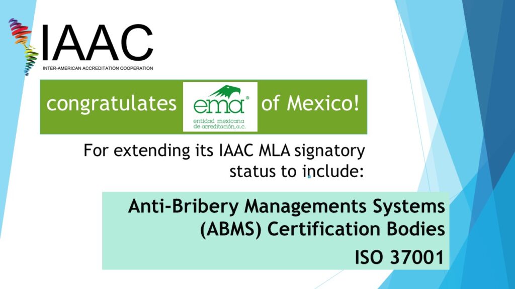 EMA IAAC MLA Signatory for ABMS Certification Bodies - Inter-American Accreditation Cooperation EMA IAAC MLA Signatory for ABMS Certification Bodies - Inter-American Accreditation Cooperation