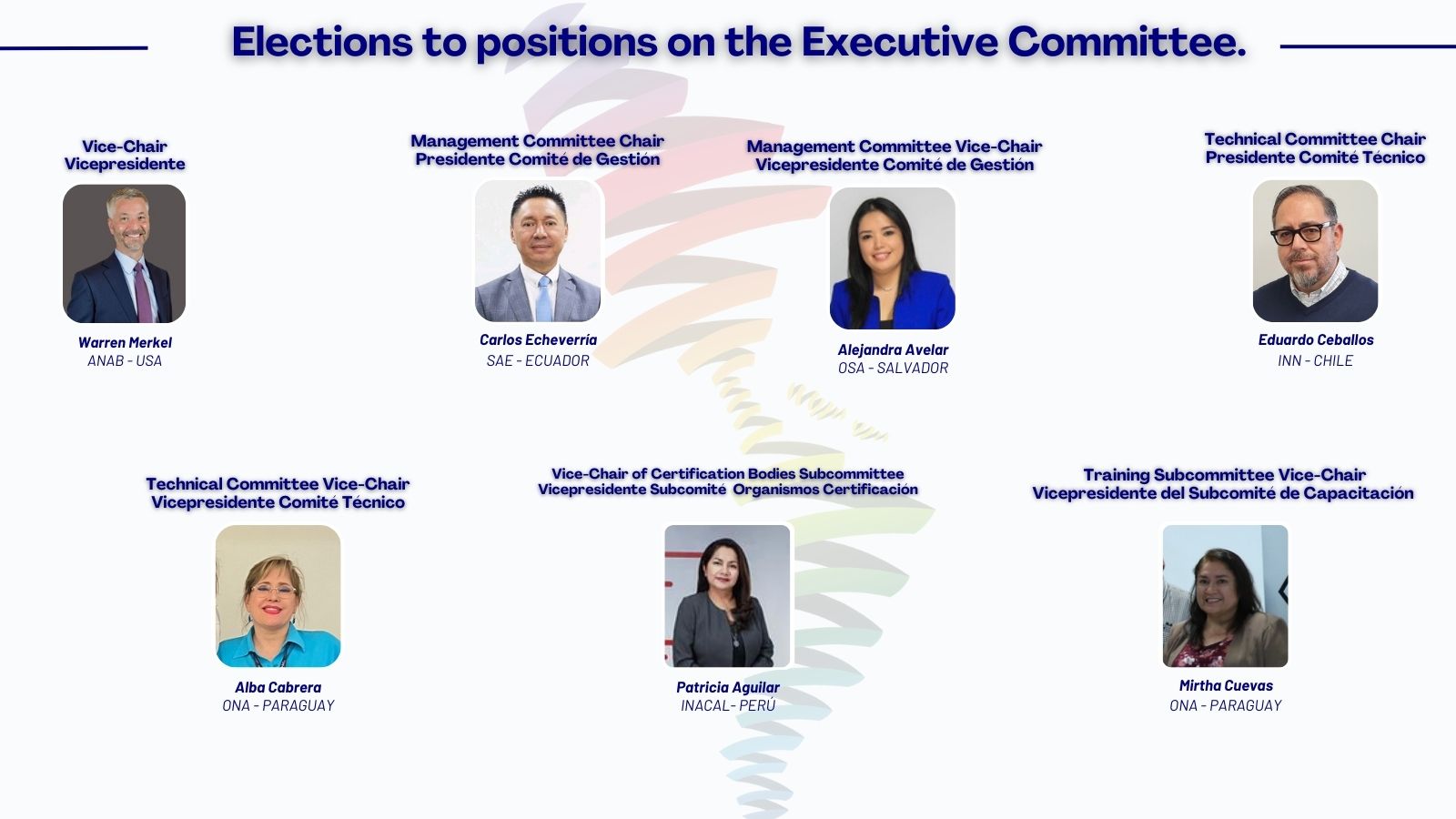 Fotos nuevos cargos es - Inter-American Accreditation Cooperation